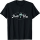 Siesta Key Best Beach in America Palm Tropical Men Women Girls Kids T-Shirt - T-Shirt | Black
