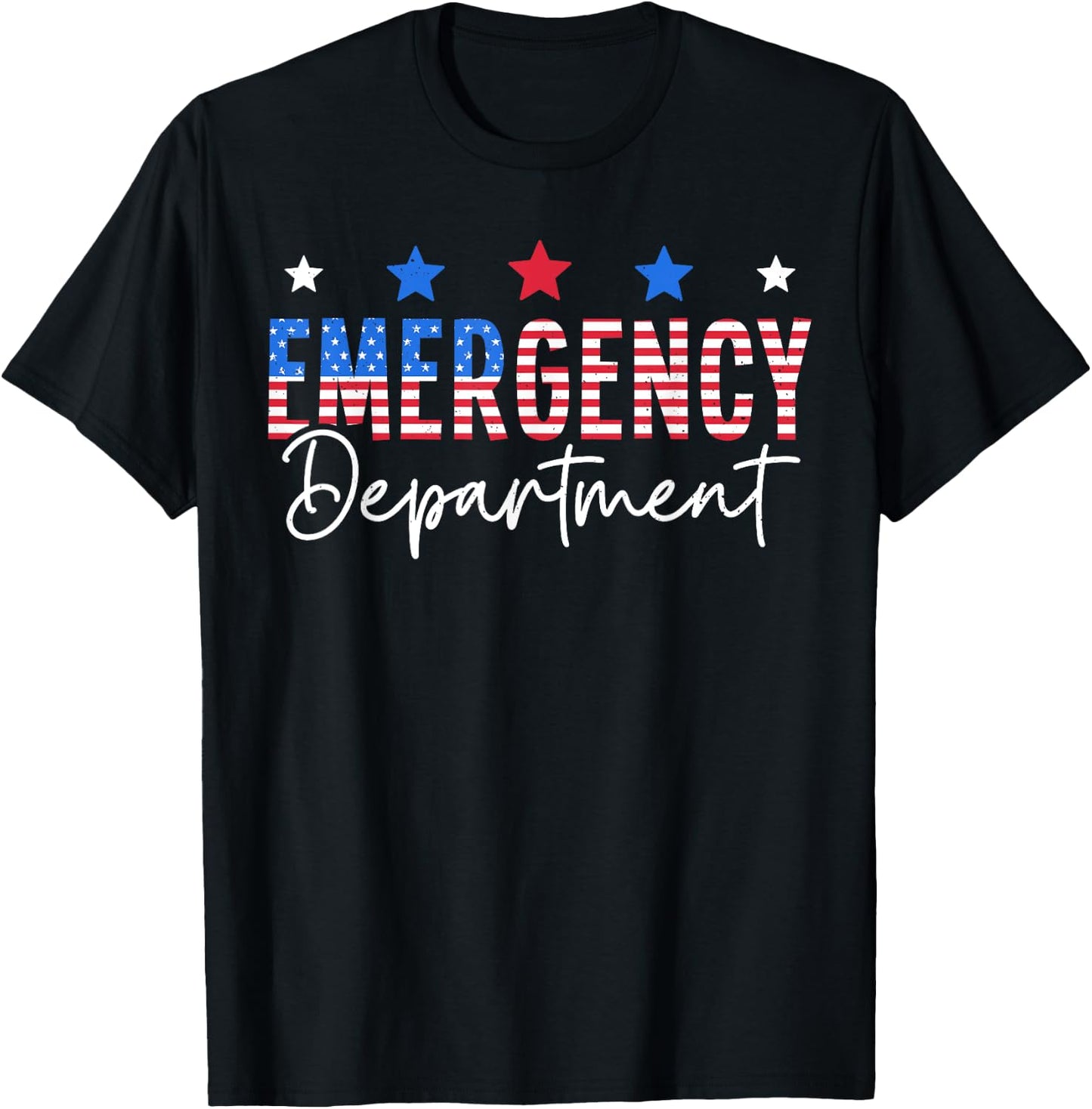 Emergency Department 4th of July Emergency Room Er Nurse T-Shirt - T-Shirt | Black
