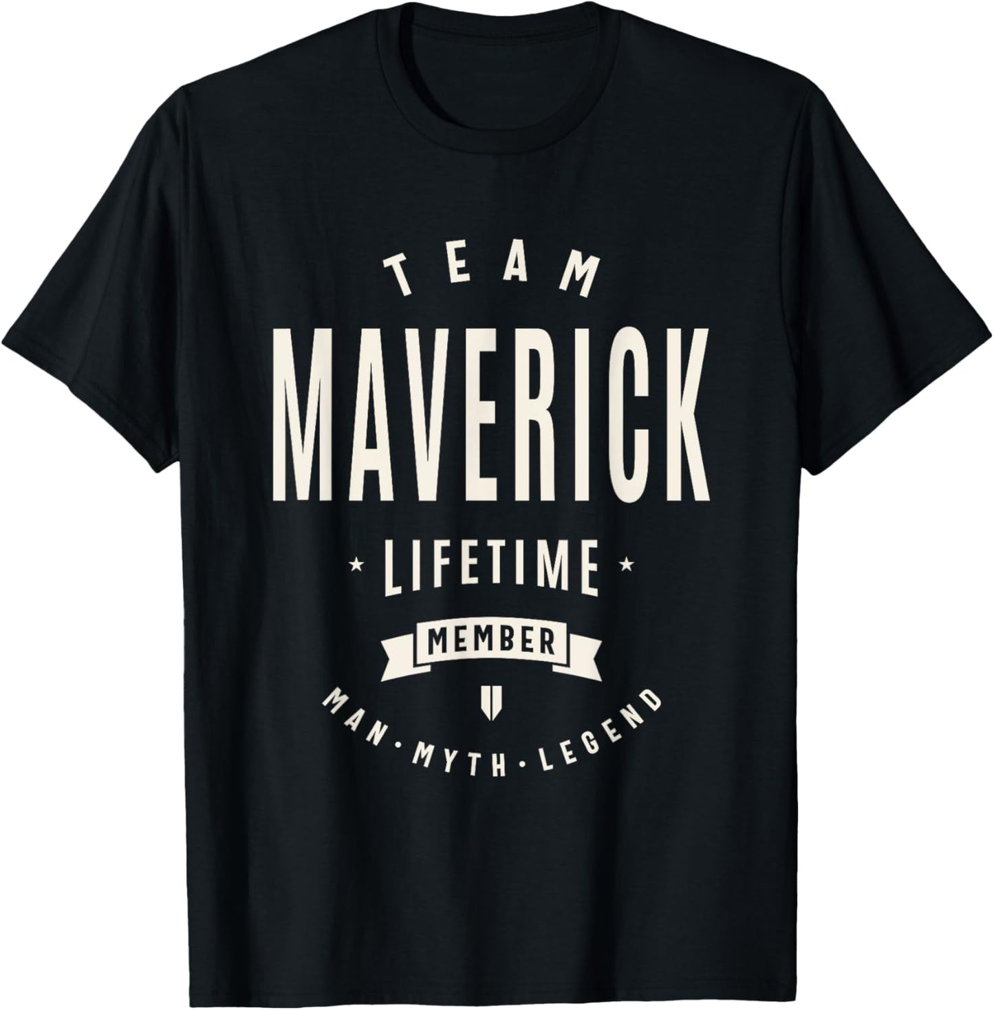 Team Maverick Lifetime Member Funny Name Maverick T-Shirt - T-Shirt | Black