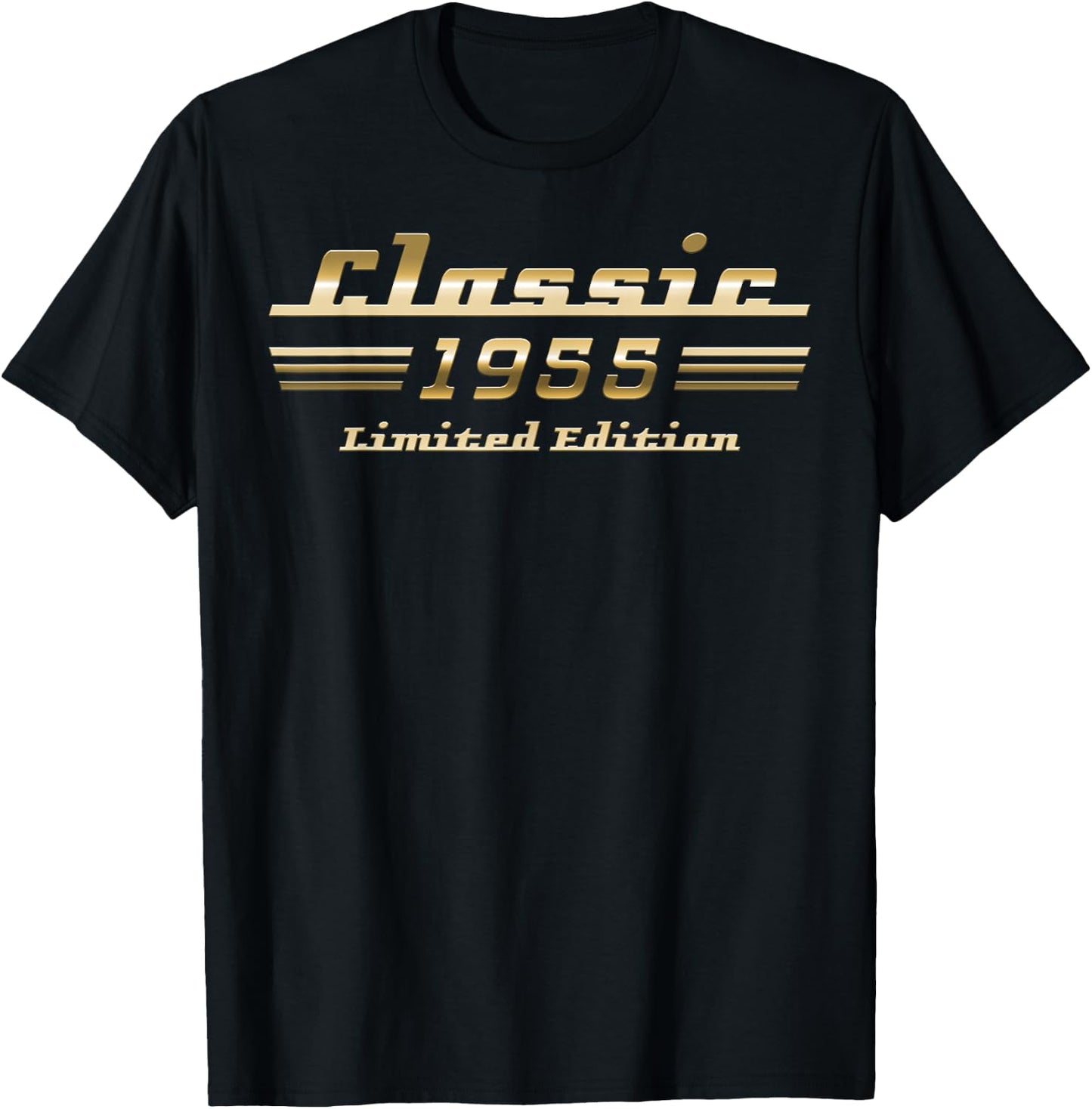Classic 1955 Limited Edition Classic Car 70th Birthday T-Shirt - T-Shirt | Black