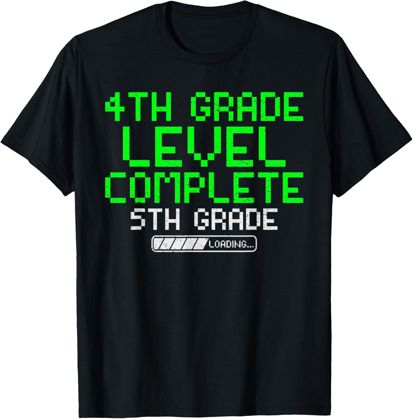 4th Grade Level Complete 5th Grade Graduation Gaming Kids T-Shirt - T-Shirt | Black