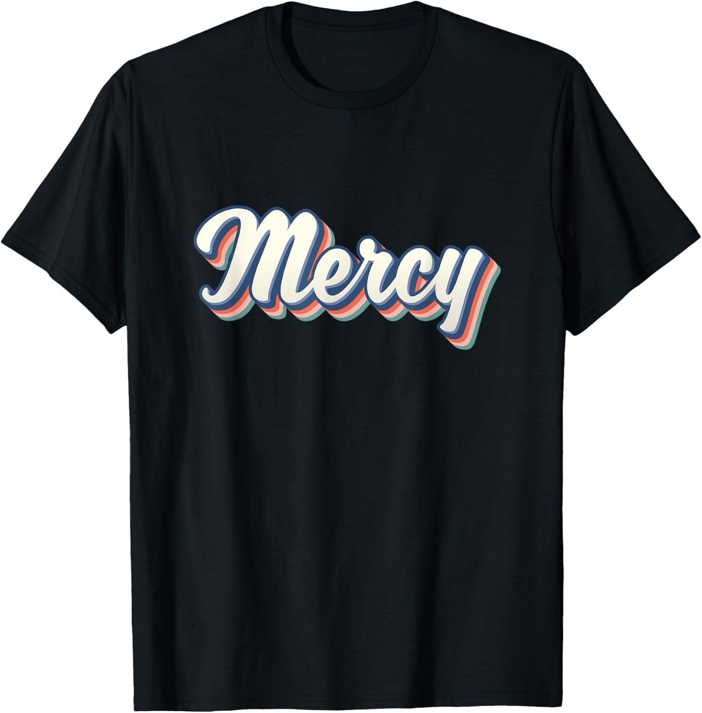 Mercy Youth Vintage Women First Name Mercy T-Shirt - T-Shirt | Black