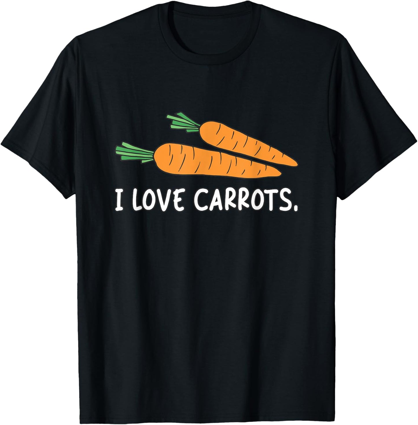 I Love Carrots T-Shirt - T-Shirt | Black