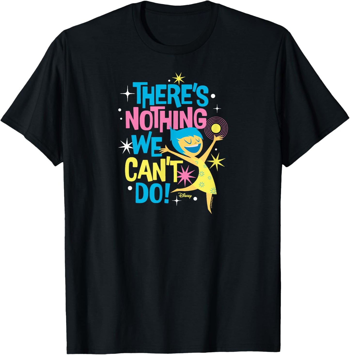 Inside Out 2 - Joy Character There's Nothing We Can't Do T-Shirt - T-Shirt | Black