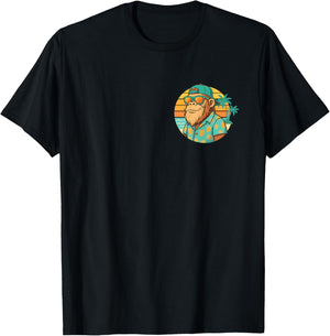 As Far As I-Know I'm Delightful Funny Monkey Saying 2 Sides T-Shirt - T-Shirt | Black