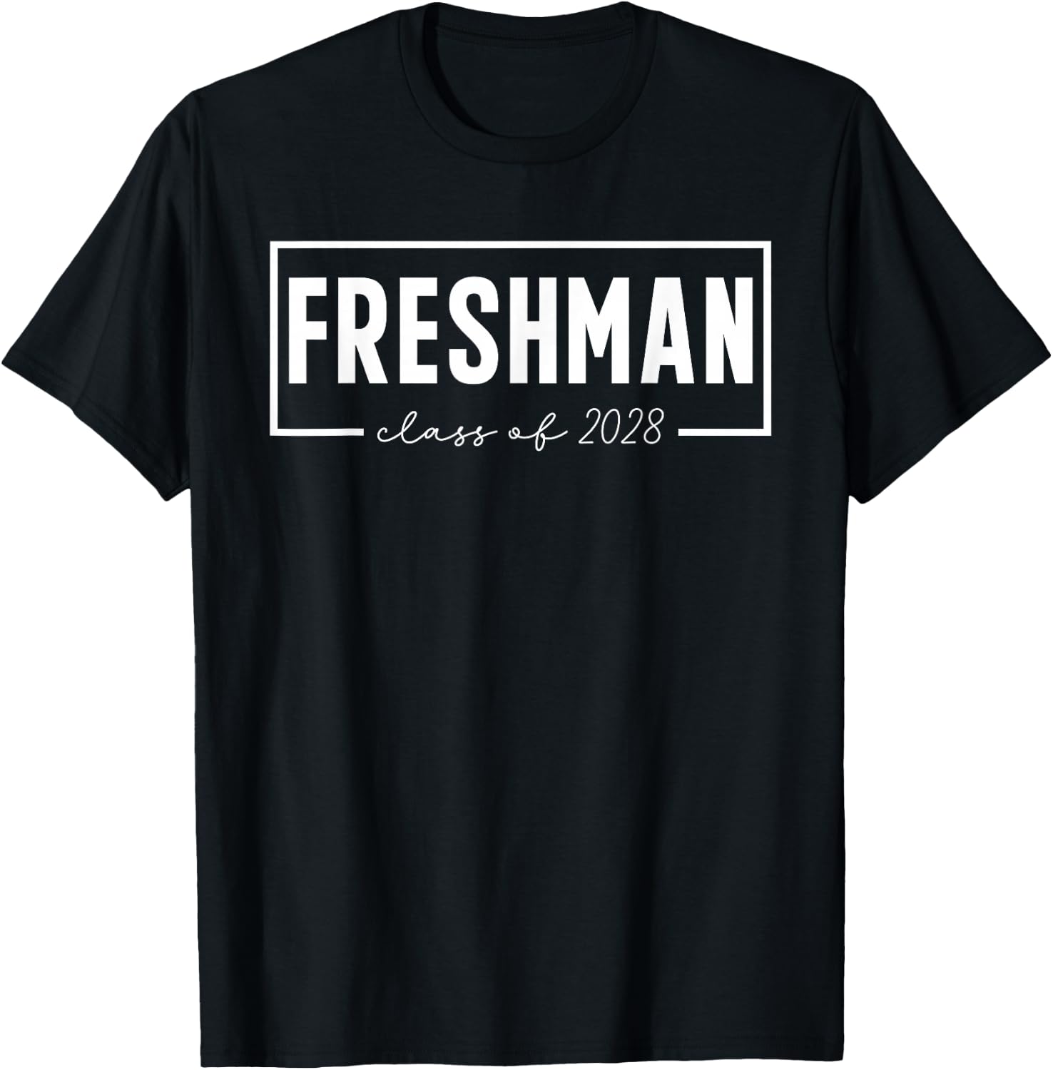 Official Freshman Class of 2028 High School Back To School T-Shirt - T-Shirt | Black