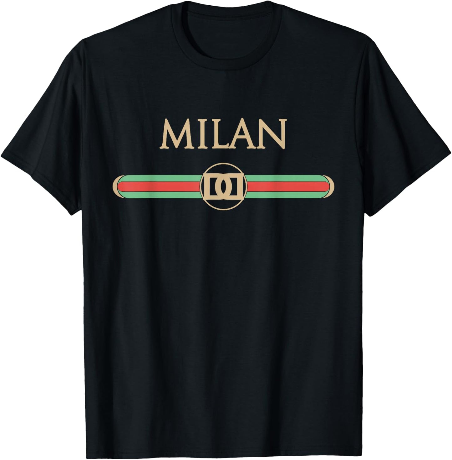 Milan Fashion Souvenir Gift Italy T-Shirt - T-Shirt | Black