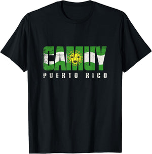Camuy City in Puerto Rico, Camuy Flag T-Shirt - T-Shirt | Black