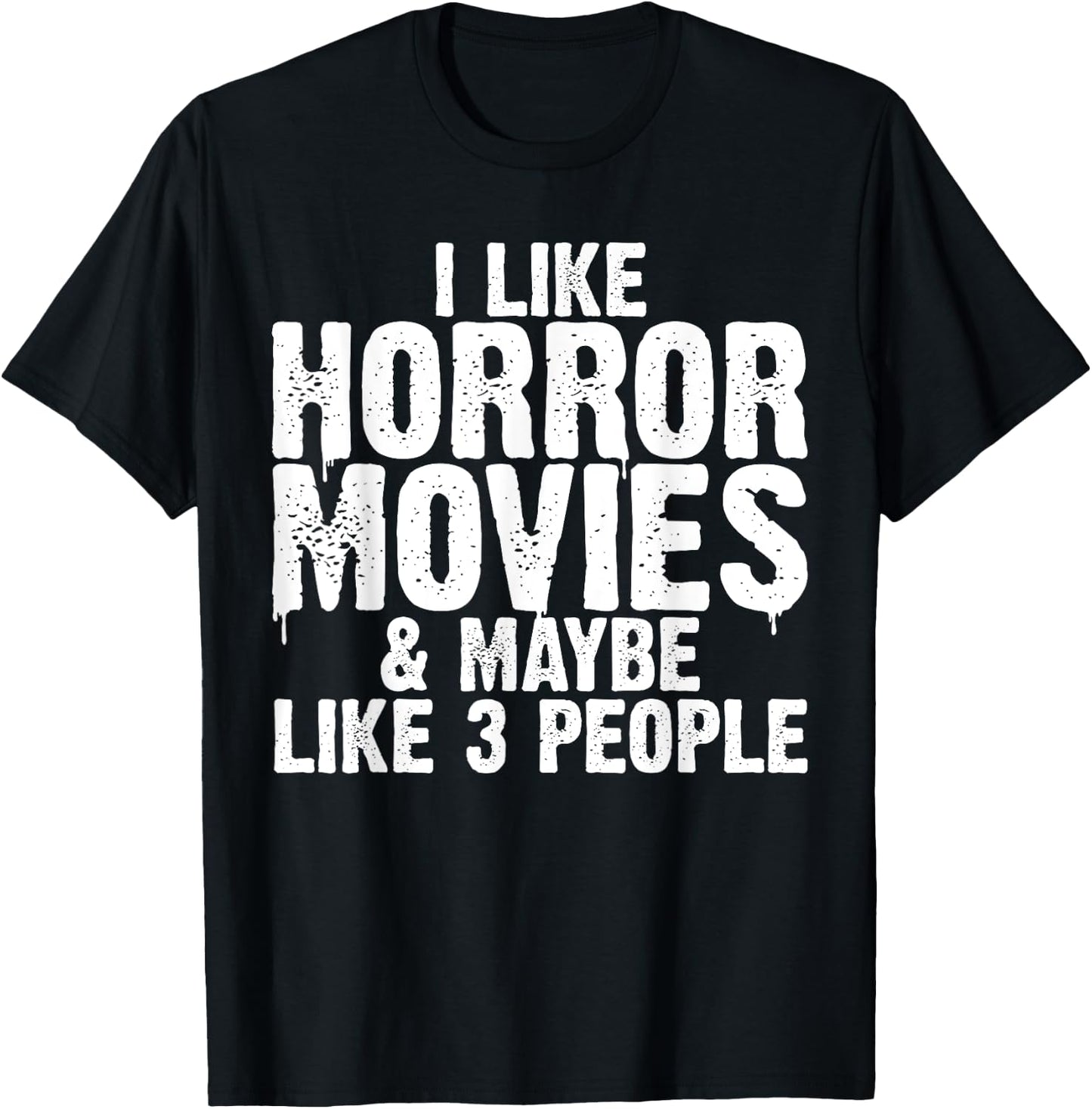 Funny Horror Movie Design Women Horror Movie Lover T-Shirt - T-Shirt | Black