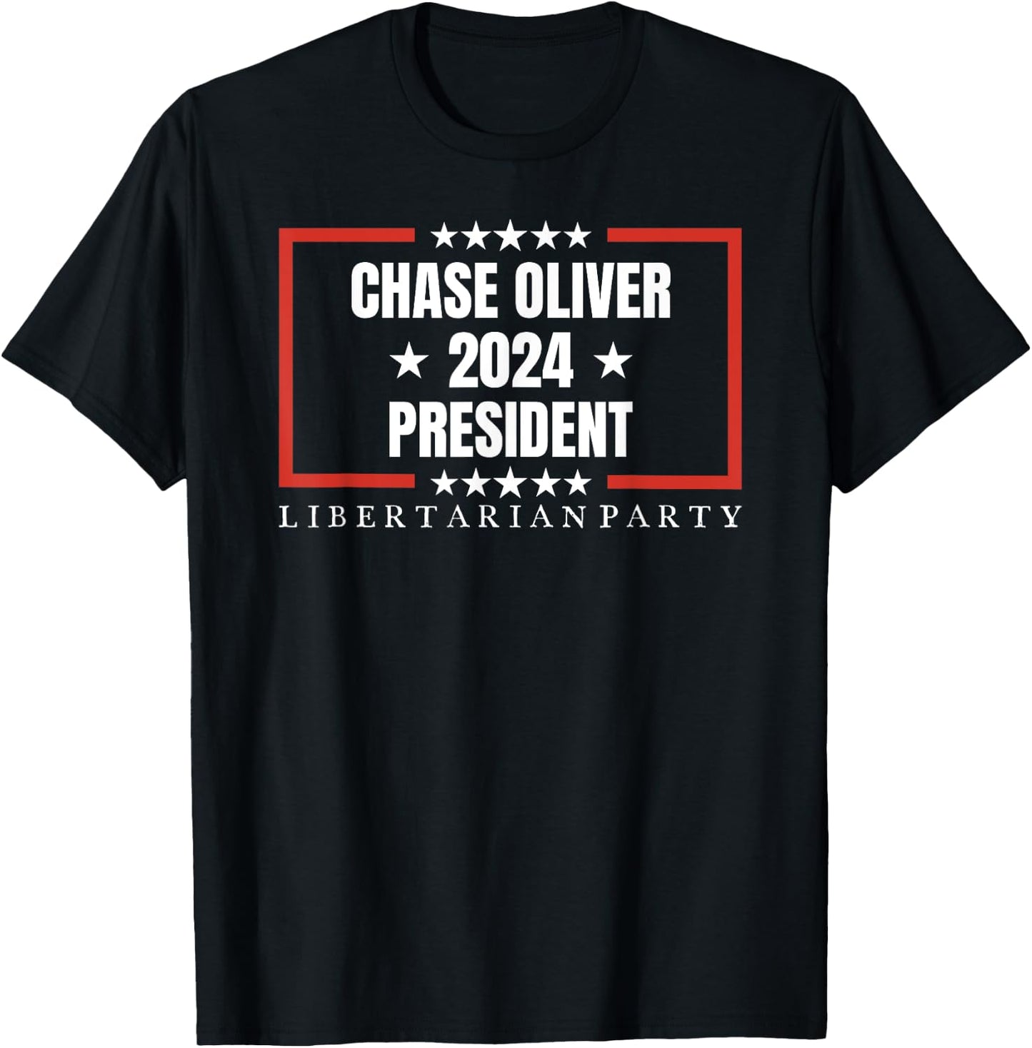 Chase Oliver For President Libertarian Party 2024 T-Shirt - T-Shirt | Black