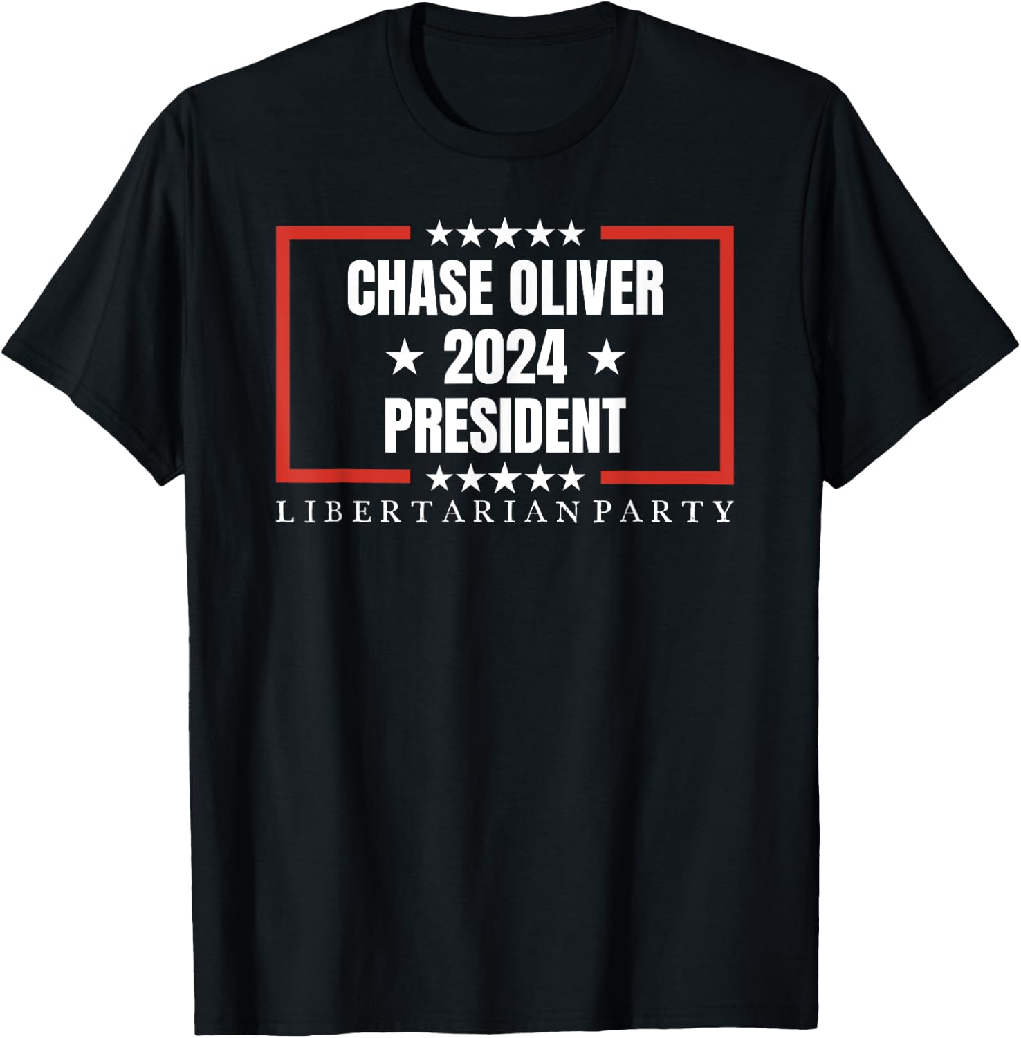 Chase Oliver For President Libertarian Party 2024 T-Shirt - T-Shirt | Black