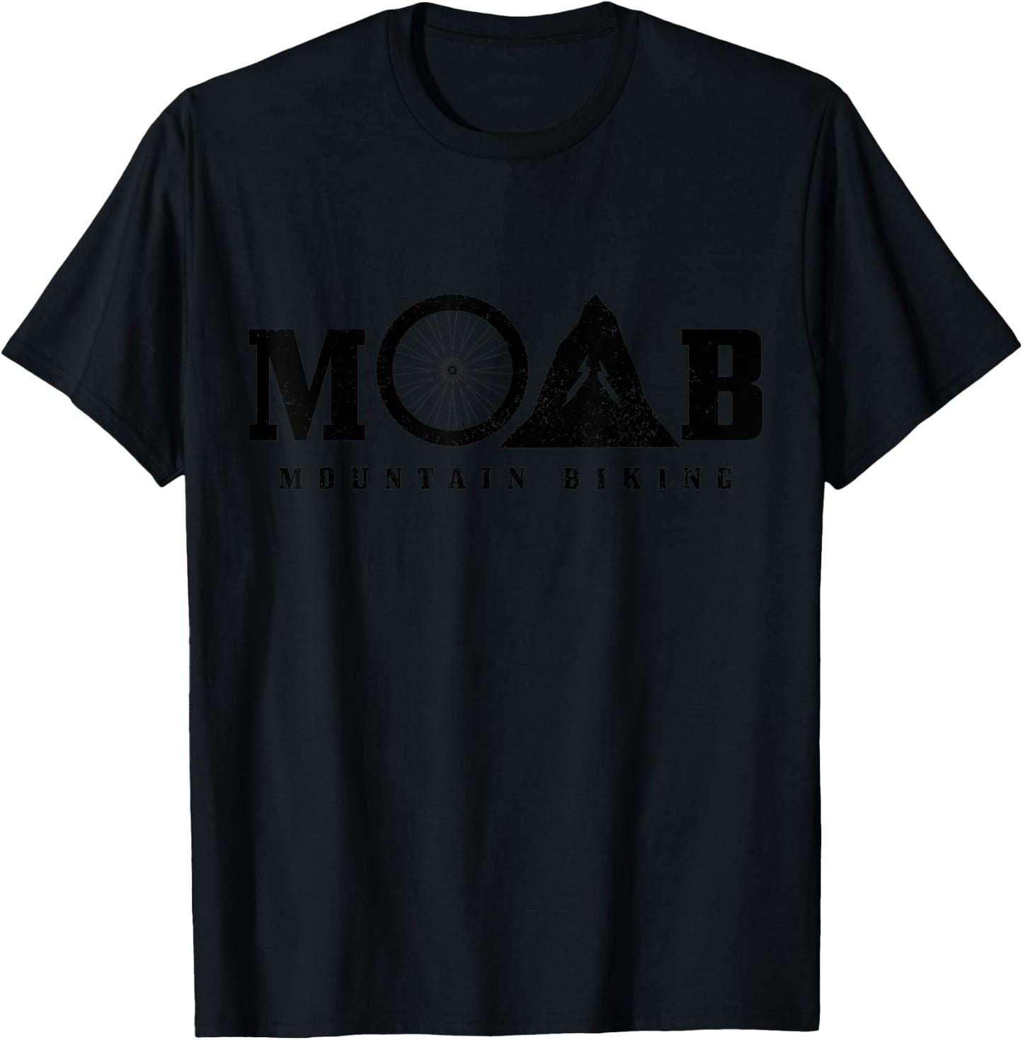 Moab Utah Mountain Bike MTB Downhill Biking Mountain Biker T-Shirt - T-Shirt | Black