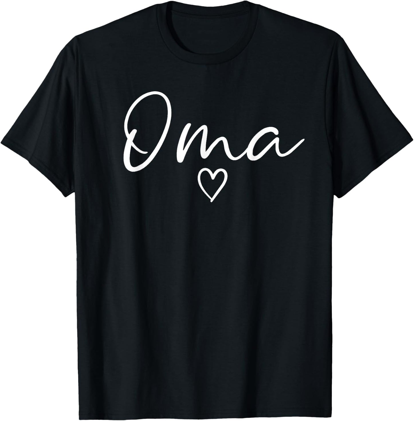 Oma Gifts Grandma Heart Mother's Day Oma T-Shirt - T-Shirt | Black