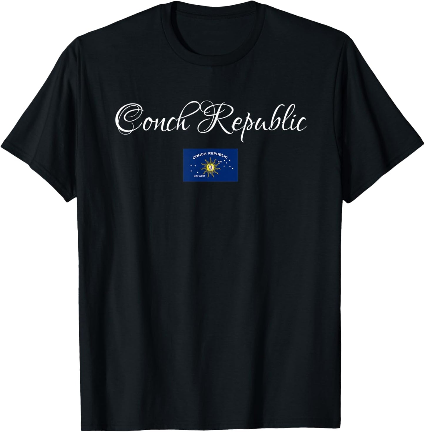 Conch Republic, Florida Keys USA T-Shirt - T-Shirt | Black