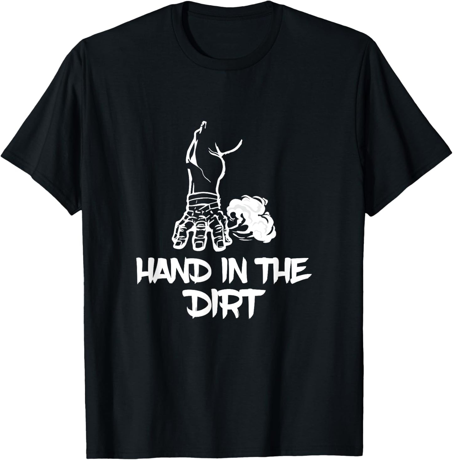 Hand In The Dirt American Football Defensive Line Lineman T-Shirt - T-Shirt | Black