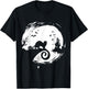 Ferret Halloween Costume Moon Silhouette Creepy Horror T-Shirt - T-Shirt | Black