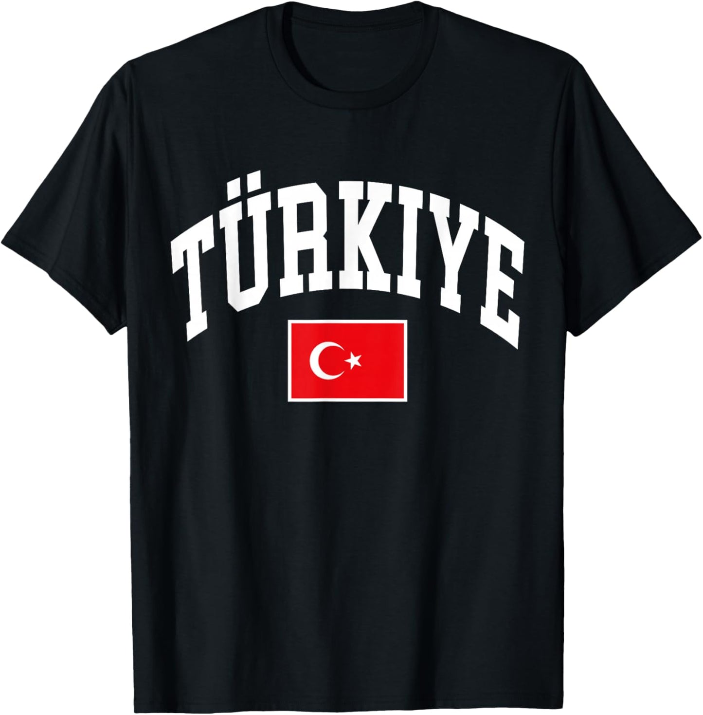 Turkey Turkish Turkiye Flag Graphic T-Shirt - T-Shirt | Black