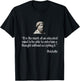 Aristotle Shirt on an Educated Mind Aristotle Philosophy T-Shirt - T-Shirt | Black