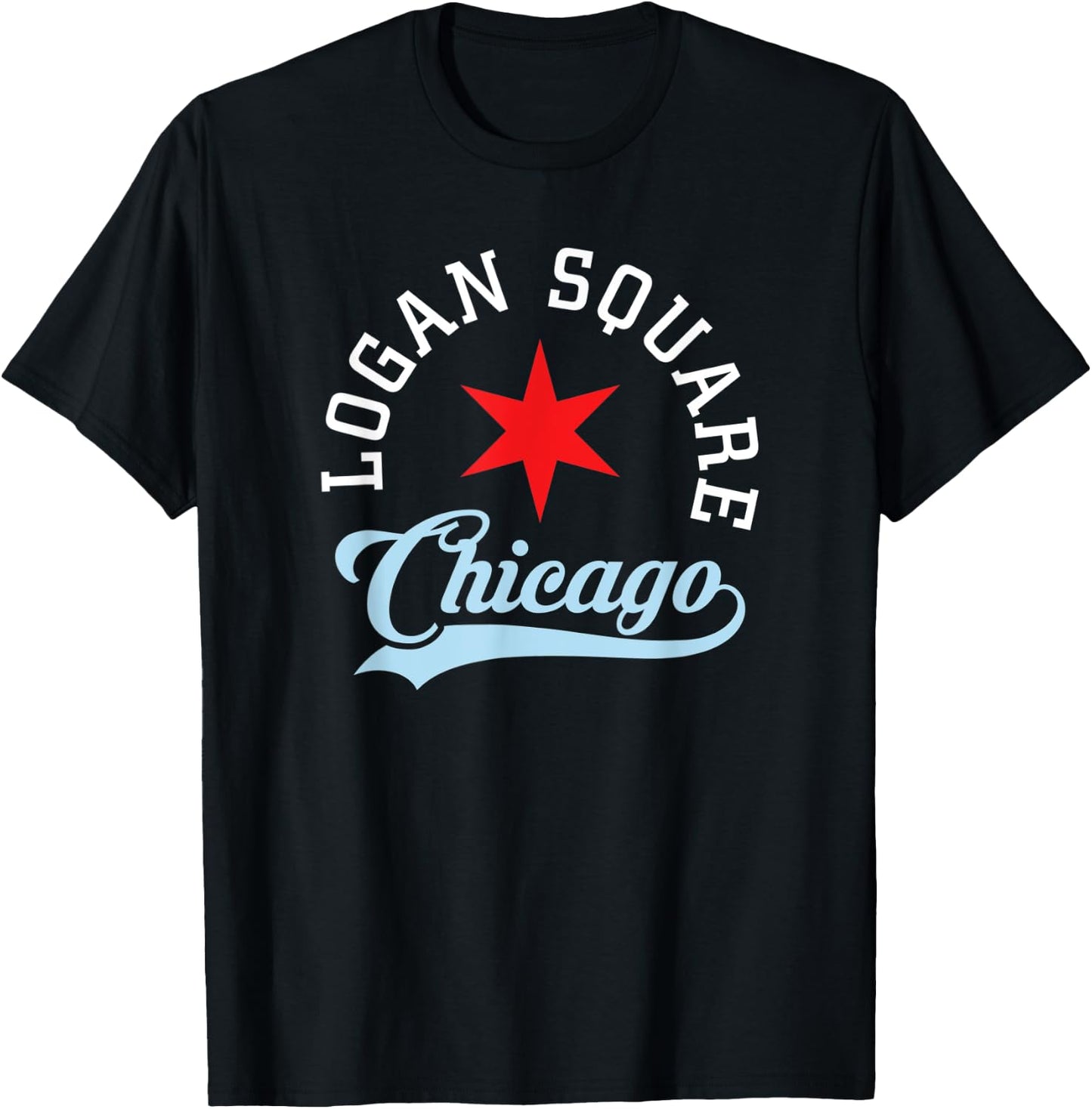 Logan Square Chicago T-Shirt - T-Shirt | Black