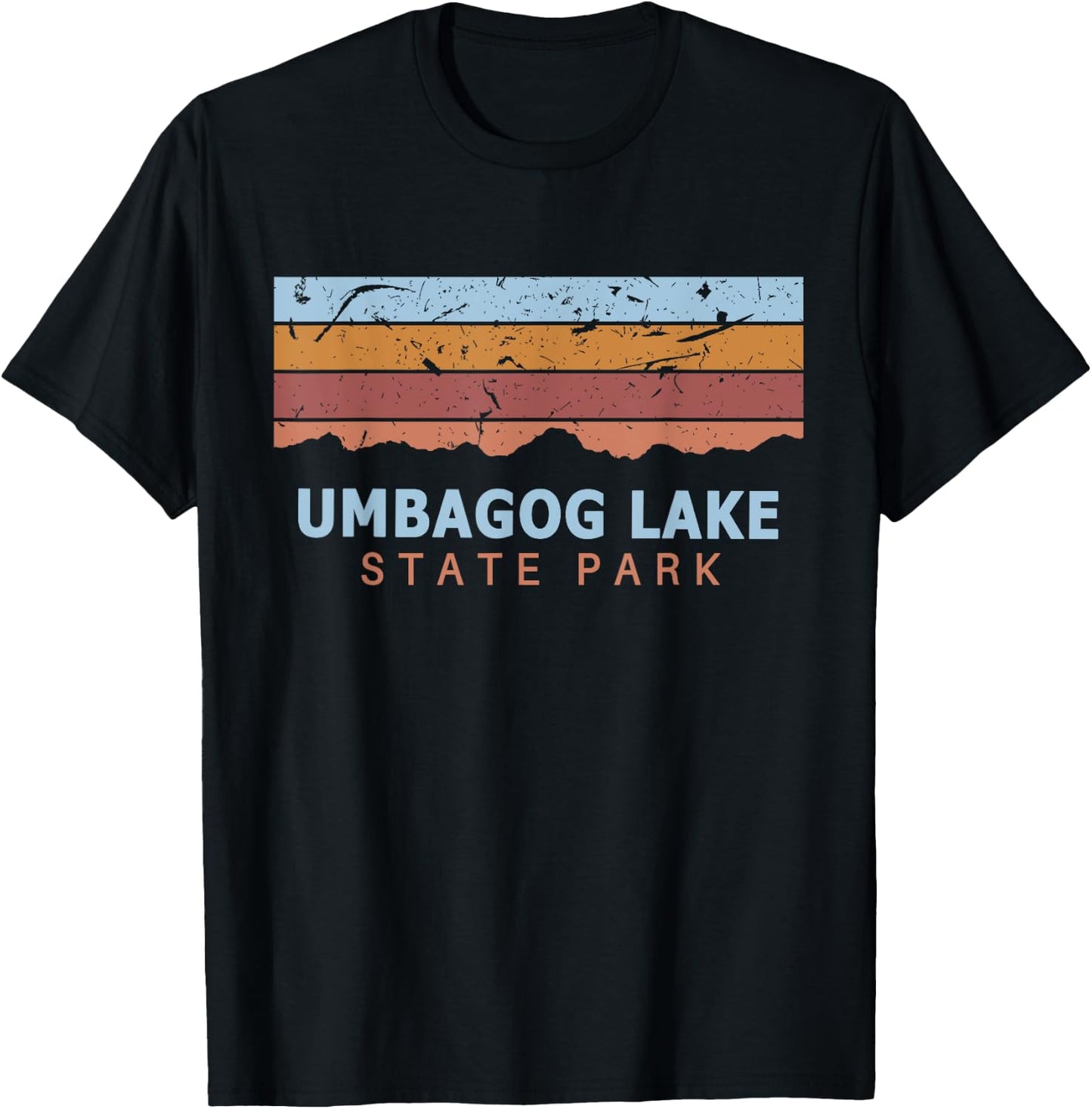 Umbagog Lake State Park New Hampshire Retro Cool T-Shirt - T-Shirt | Black