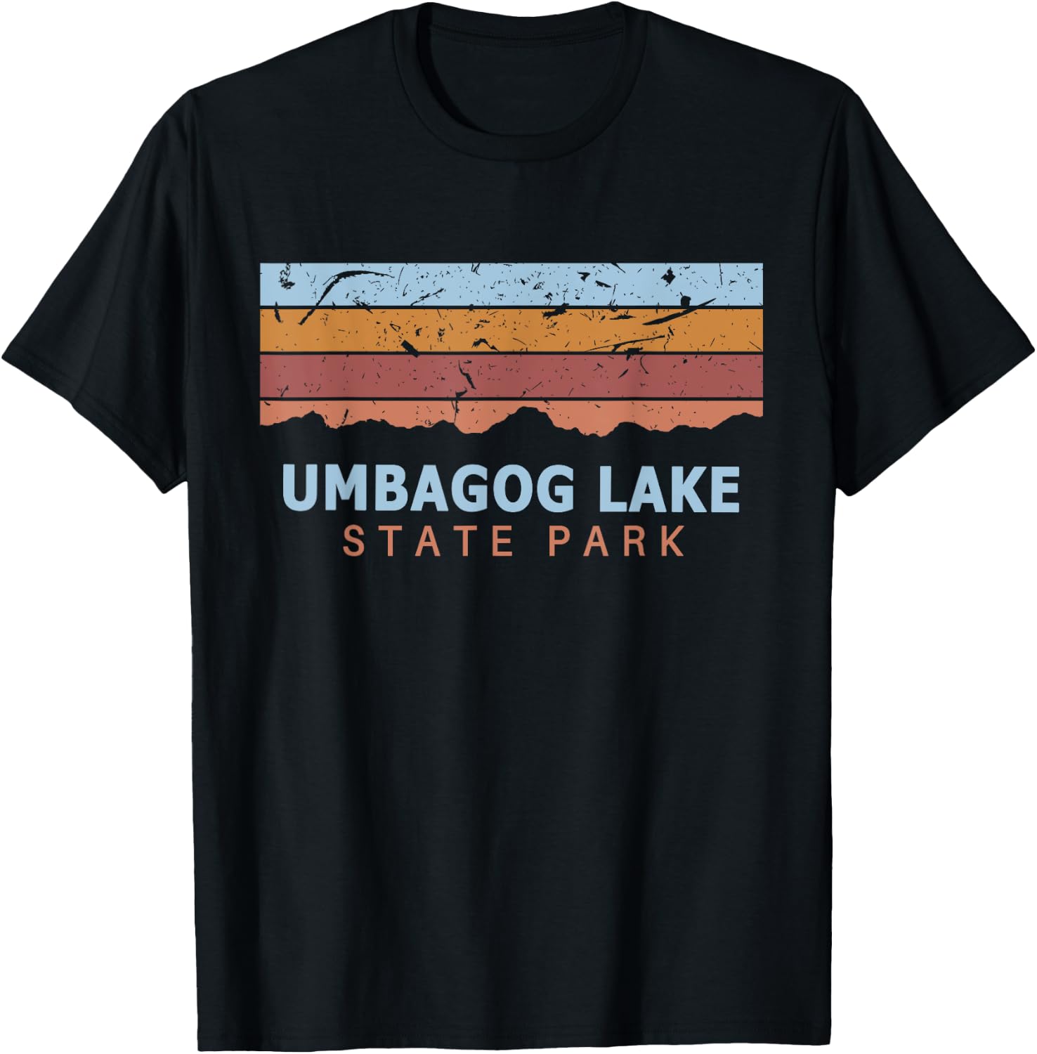 Umbagog Lake State Park New Hampshire Retro Cool T-Shirt - T-Shirt | Black