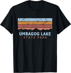 Umbagog Lake State Park New Hampshire Retro Cool T-Shirt - T-Shirt | Black