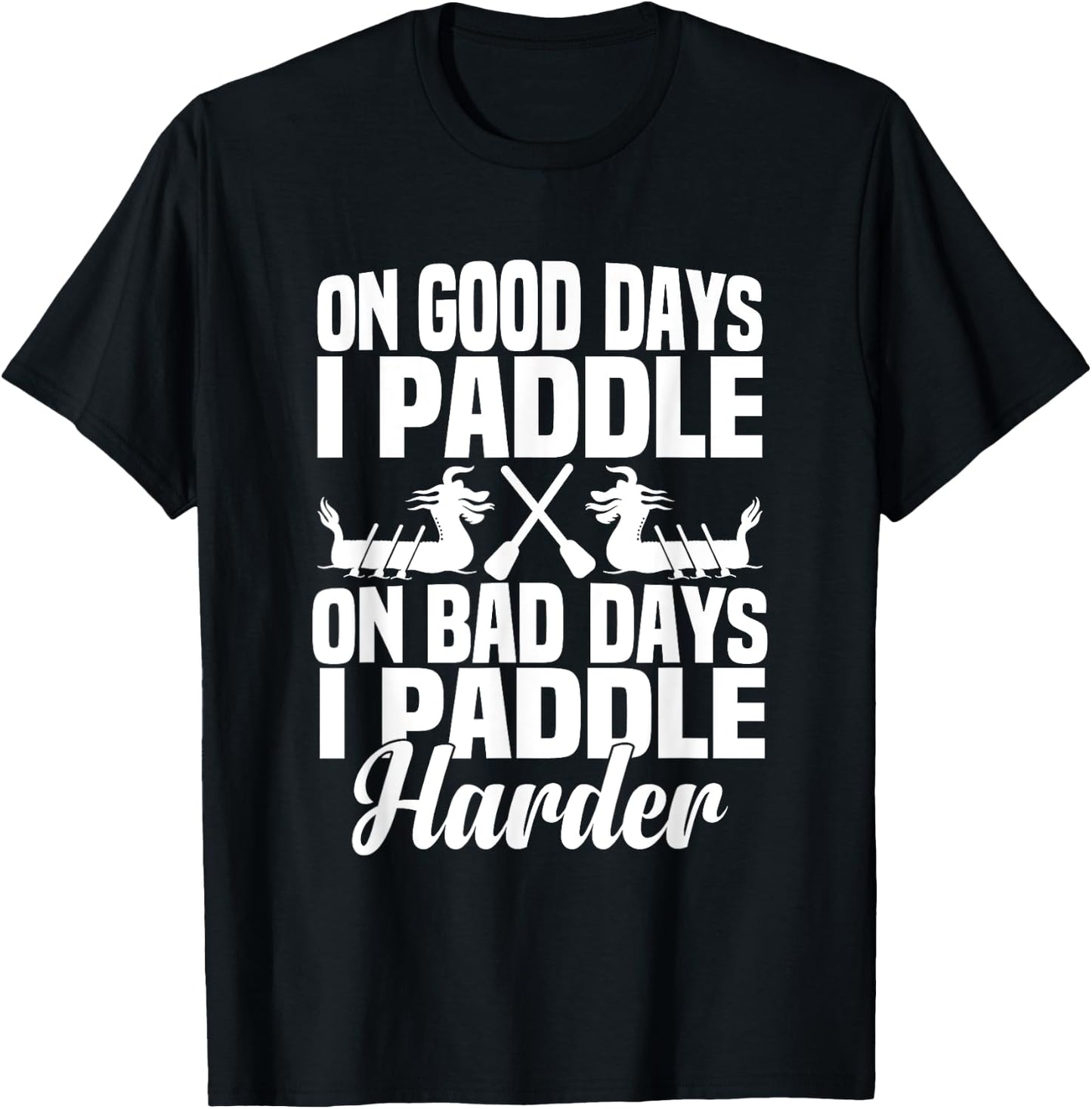Dragon Boat Paddle Racing Team Kit for Dragon Boat Racing T-Shirt - T-Shirt | Black
