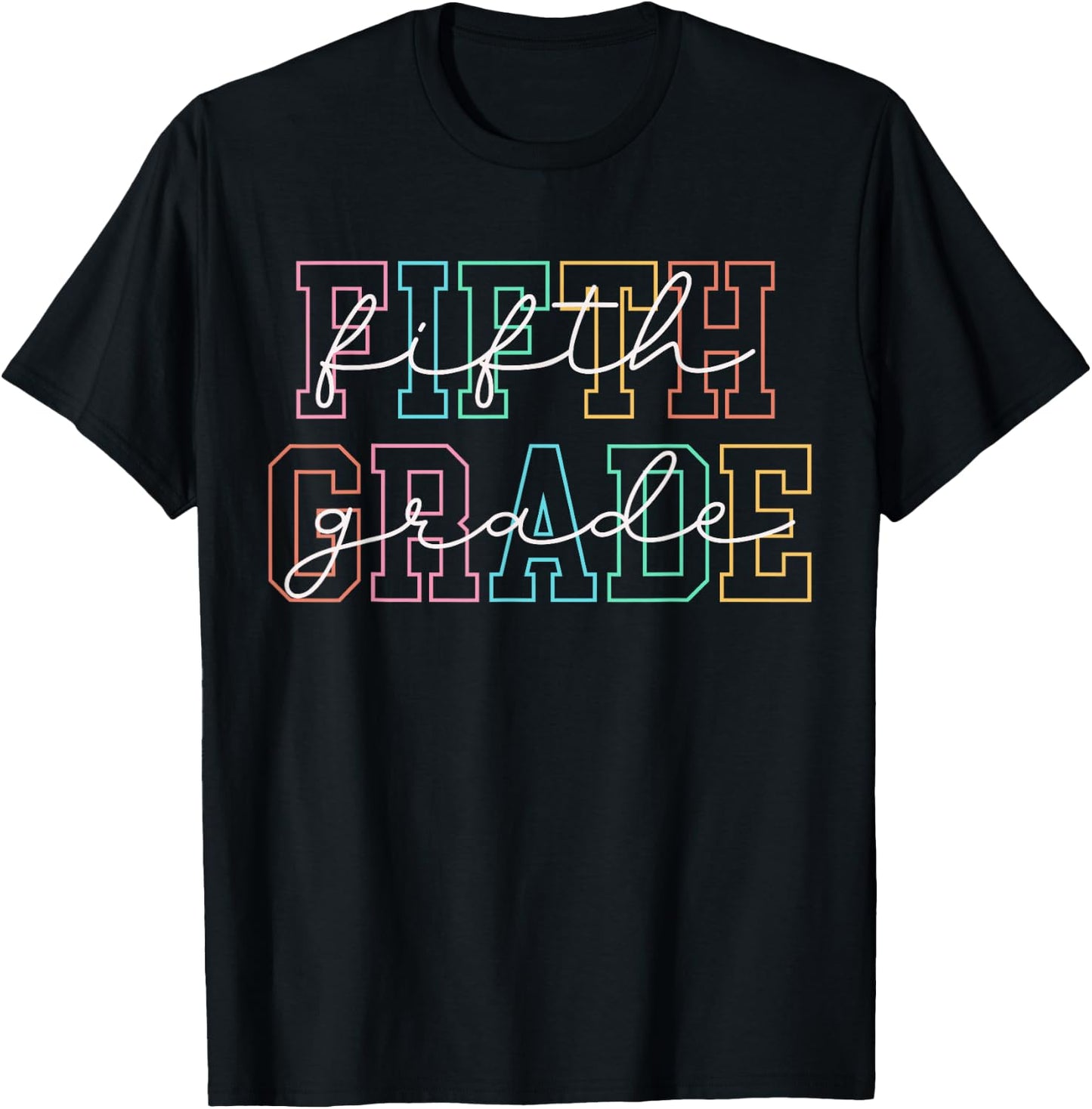 Fifth Grade Teacher Girls Boys Back To School 5th Grade T-Shirt - T-Shirt | Black