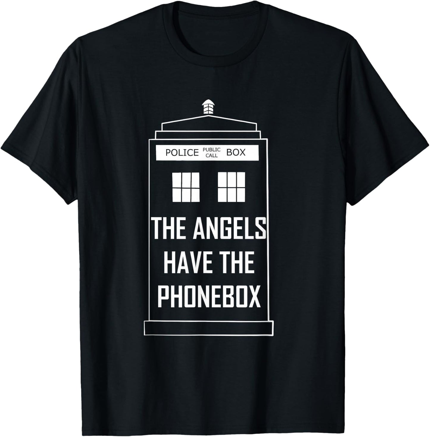 ''The angels have the phonebox'' T-Shirt - T-Shirt | Black