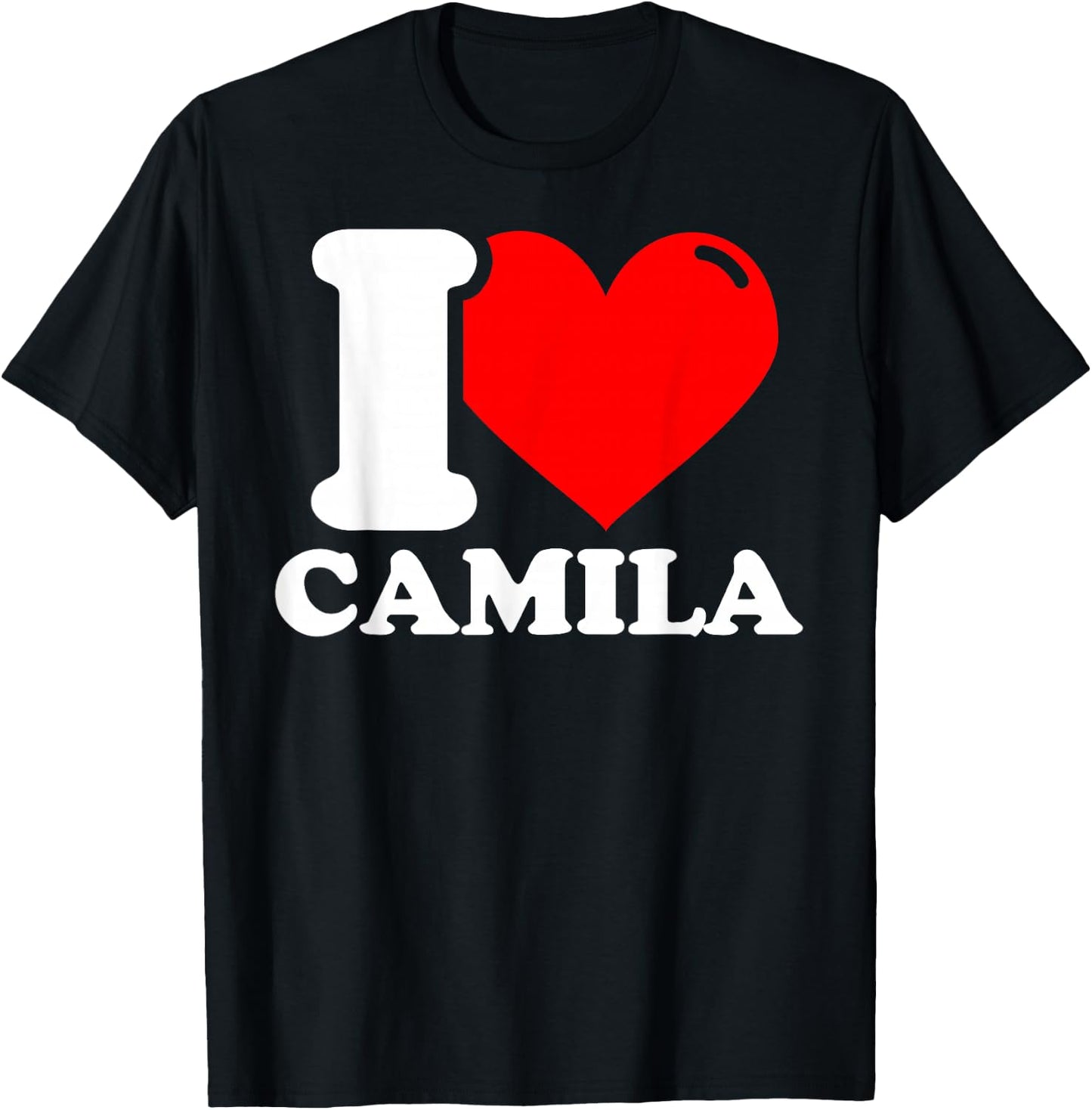 I Love Camila T-Shirt - T-Shirt | Black