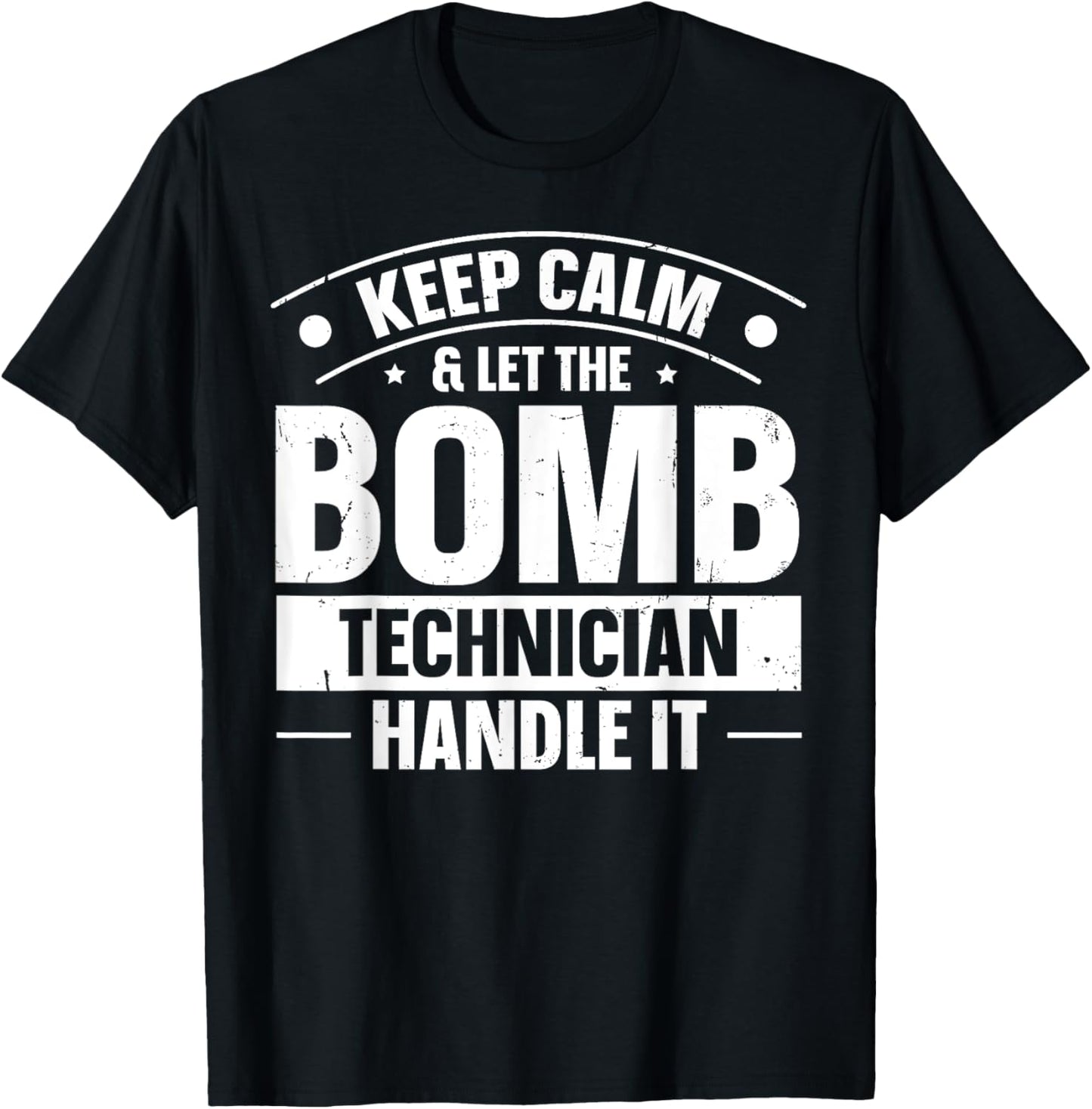 Eod Tech Bomb Technician Design for a Bomb Technician T-Shirt - T-Shirt | Black