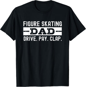 Figure Skating Dad T-Shirt - T-Shirt | Black