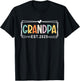 Grandpa Est 2025 Promoted to Grandpa 2025 1st Time Grandpa T-Shirt - T-Shirt | Black