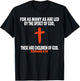 Romans 8:14 Bible Verses Scripture T-Shirt - T-Shirt | Black