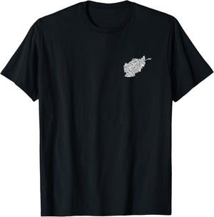 Afghan Identity Fingerprint Design T-Shirt - T-Shirt | Black