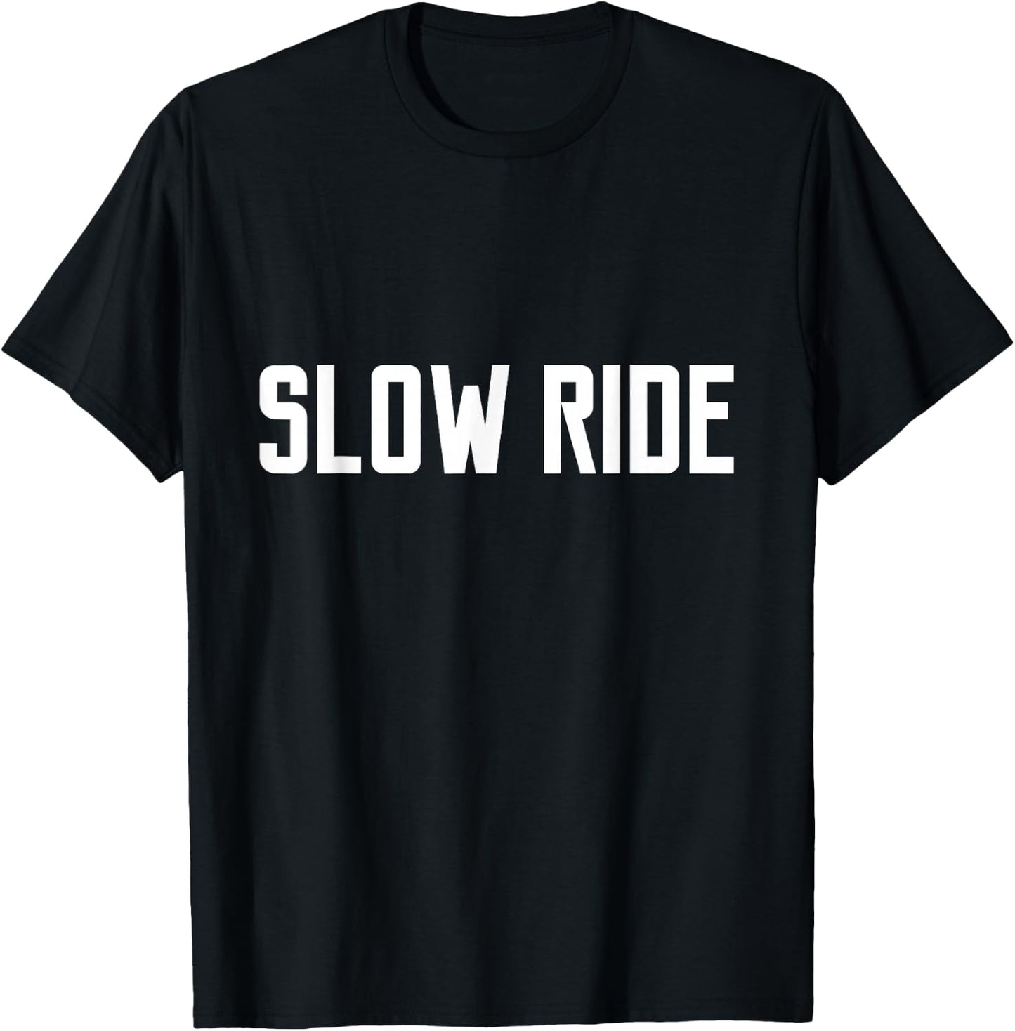 Slow ride Men Bike Rock n Roll Boy Live Fast Long T Shirt T-Shirt - T-Shirt | Black