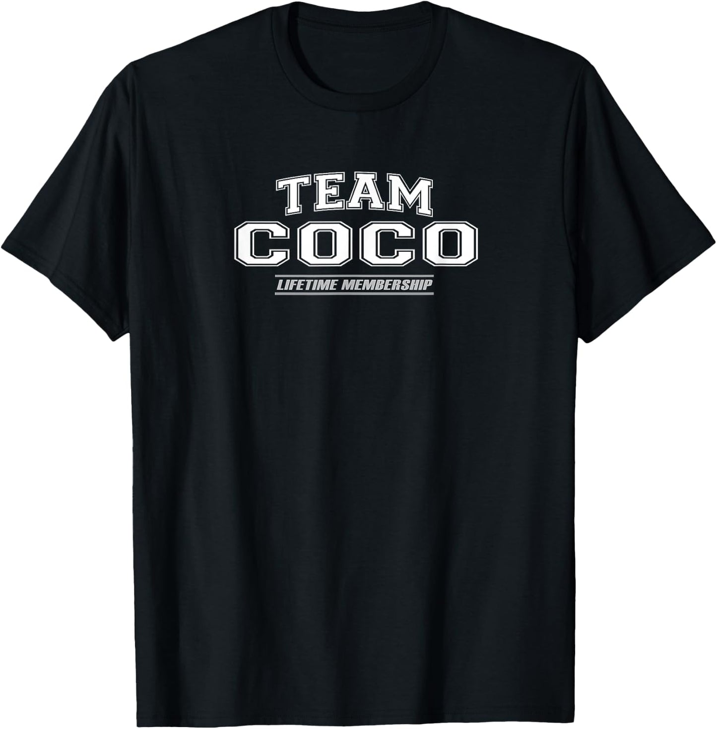 Team Coco | Proud Family Surname, Last Name Gift T-Shirt - T-Shirt | Black