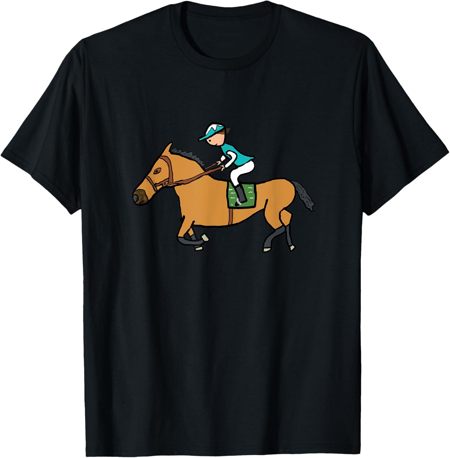 Horse Racing T-Shirt - T-Shirt | Black