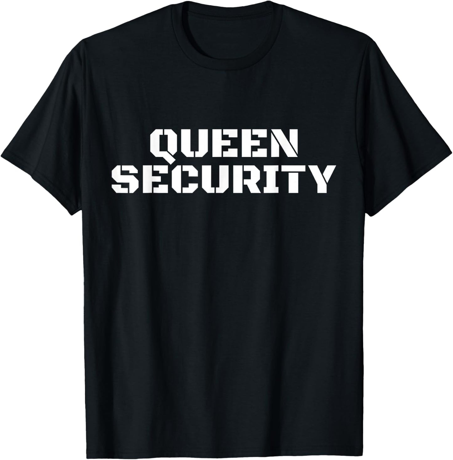 Dad Costume Daughter Halloween Queen Security T-Shirt - T-Shirt | Black