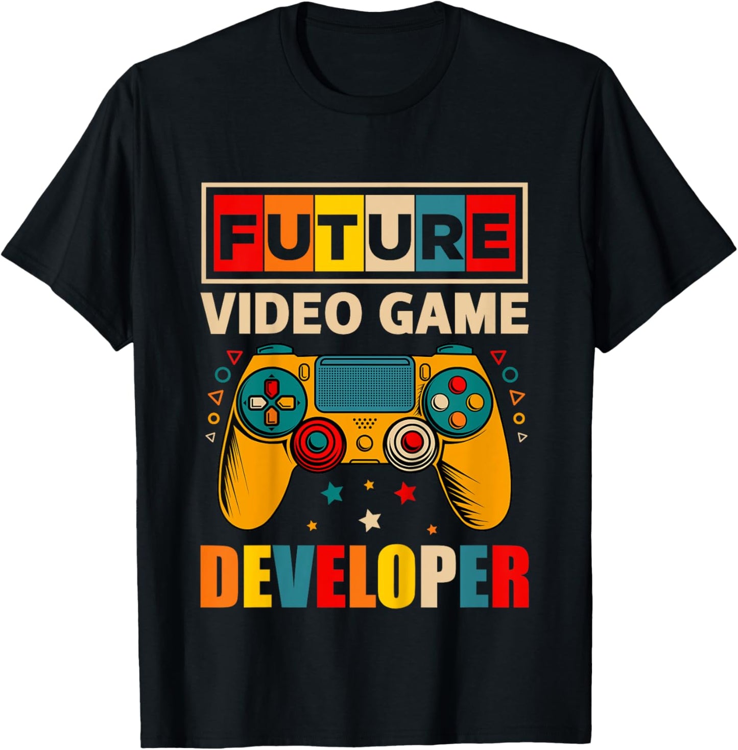 Kids Future Video Game Developer Toddler Boy Game Designer Gifts T-Shirt - T-Shirt | Black