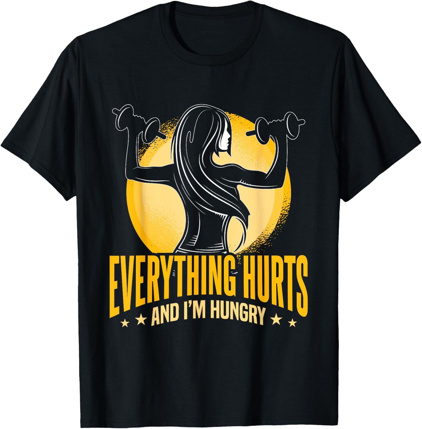 Workout Women Fitness I'm Just Here For The Playlist T-Shirt - T-Shirt | Black