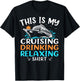 Cruise Ship Vacation This Is My Cruising Drinking Relaxing T-Shirt - T-Shirt | Black