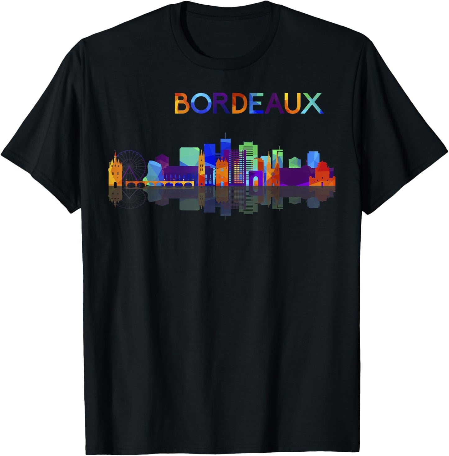 Travel Bordeaux France Europe French Vacation Souvenir T-Shirt - T-Shirt | Black