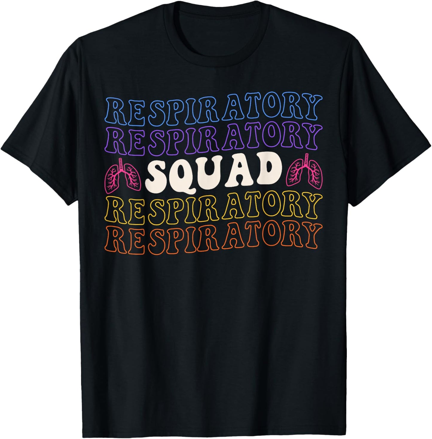Respiratory Squad Respiratory Therapist T-Shirt - T-Shirt | Black