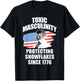 Republican Toxic Masculinity American Flag George Washington Women Men T-Shirt - T-Shirt | Black