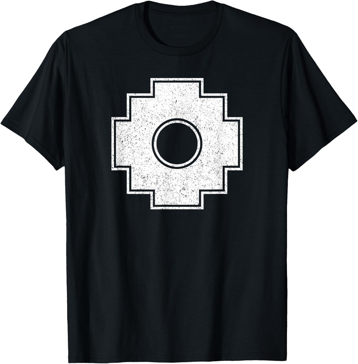Chakana Symbol Inca Cross Andean Incan Symbol T-Shirt - T-Shirt | Black