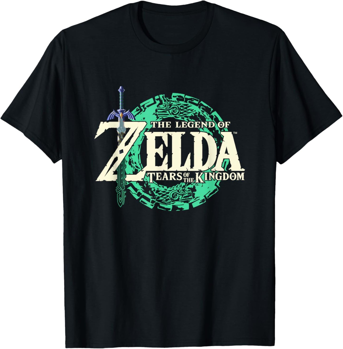 The Legend of Zelda Tears of the Kingdom Hyrule Front & Back T-Shirt - T-Shirt | Black