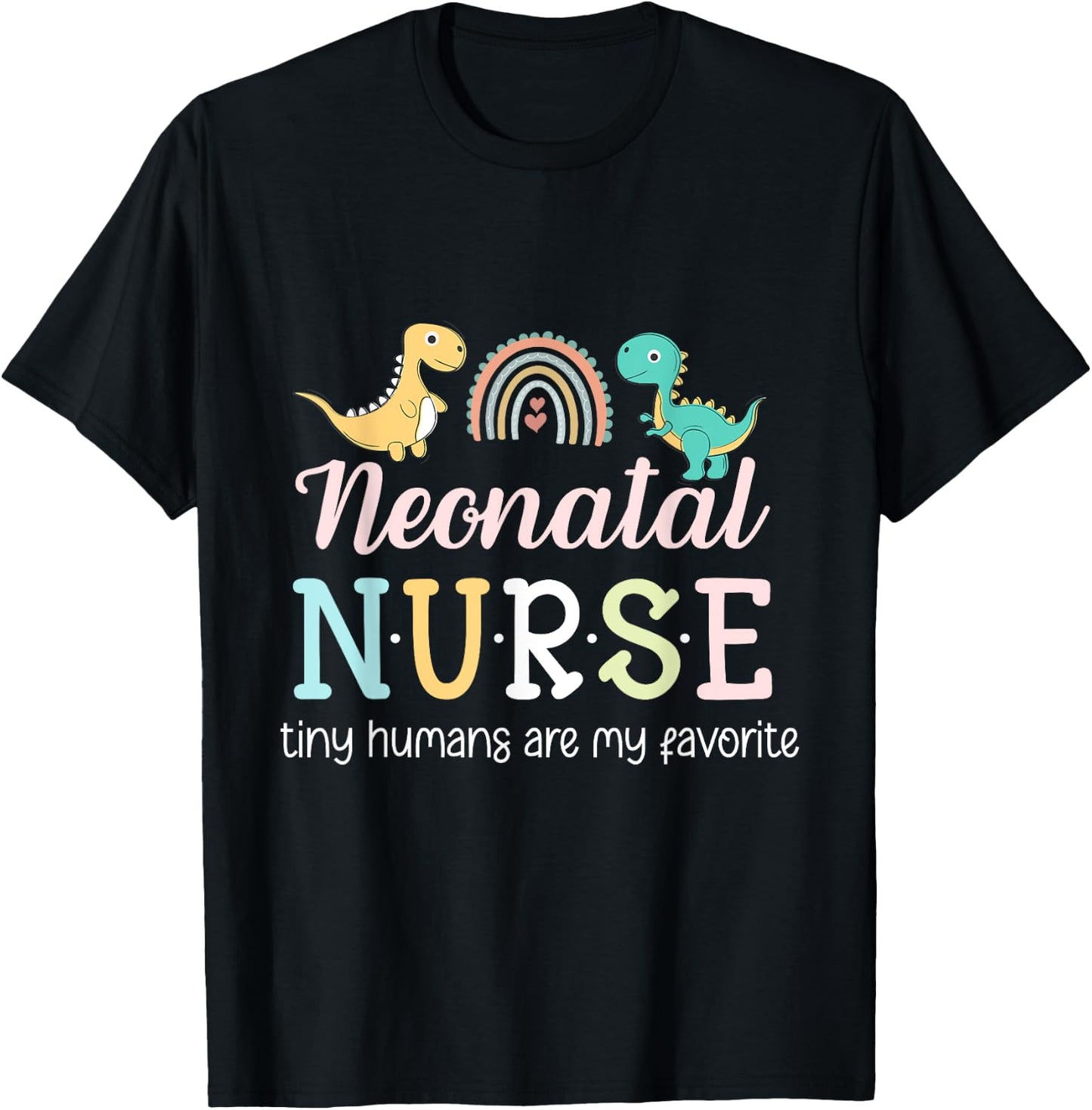 Neonatal Nurse Funny ICU NICU Cute Nurse Animals T-Shirt - T-Shirt | Black