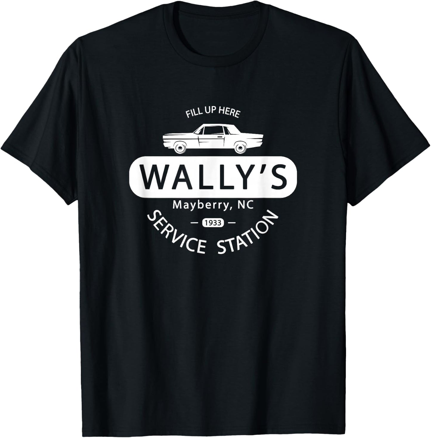 Andy Griffith Show | Wally's Service Station Classic TV T-Shirt - T-Shirt | Black
