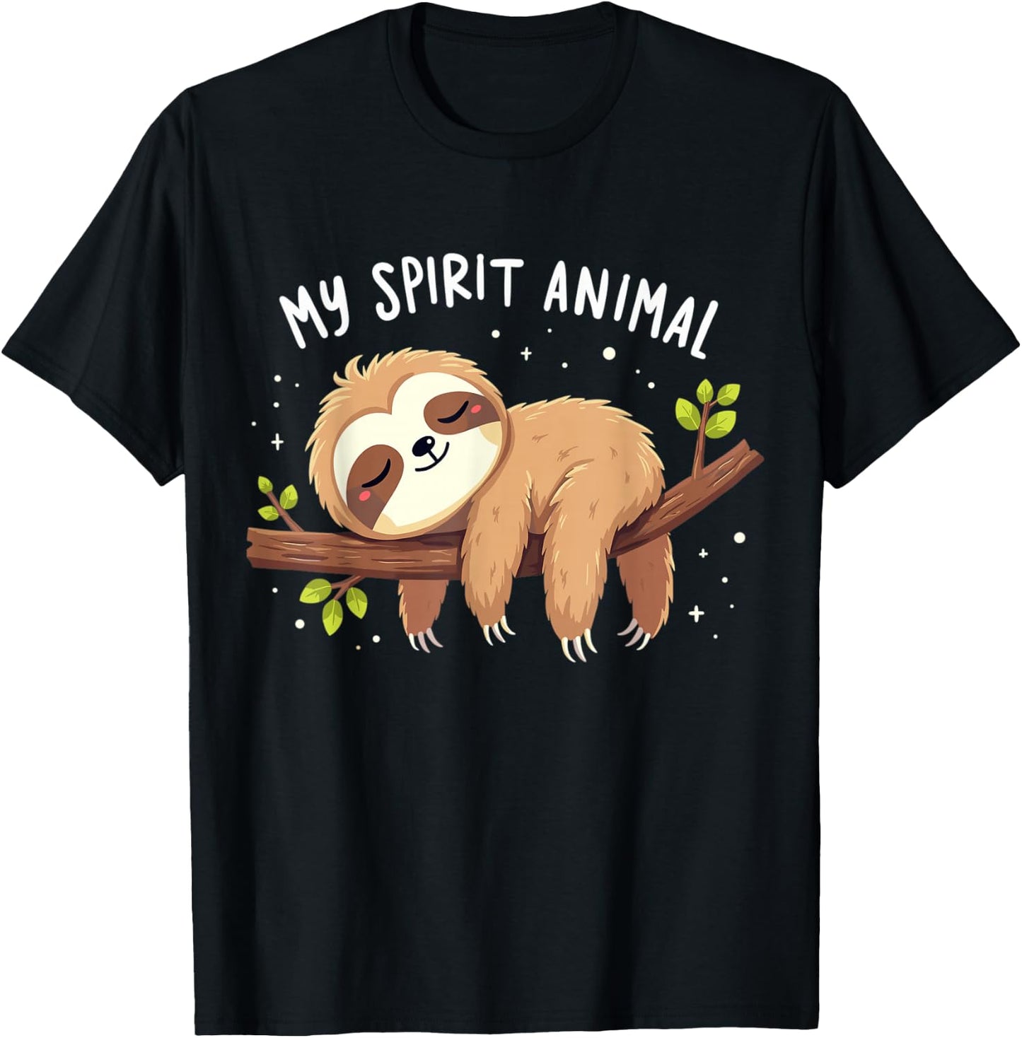 My Spirit Animal Sloth Lazy T-Shirt - T-Shirt | Black
